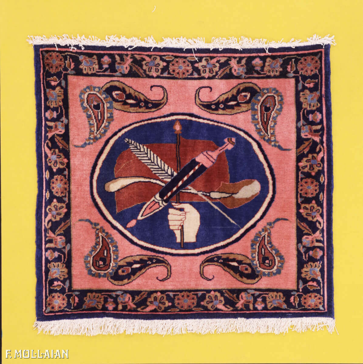 Antique Persian Kashan Manchester Rug n°:16937266